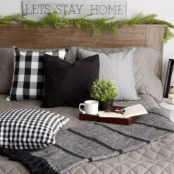 4pk Assorted Throw Pillow Covers Black/White - Design Imports 15 4pk Assorted Throw Pillow Covers Black/White - Design Imports -Design Imports GUEST 0120bb8f a522 462d 857f 143cbd42e558