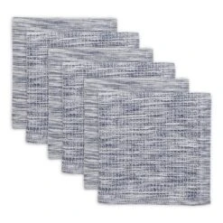 Design Imports Assorted Navy And Off-White Recycled Cotton Dishcloth (Set Of 6) -Design Imports GUEST 01d25e75 bfa5 4355 ba47 c5a1c2542c87