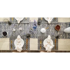 DII Basketweave PVC Placemat Set 4 Piece, Gray, 17.4x11.9" -Design Imports GUEST 01d705be fd9f 40a9 9368 8fdddd1d0038