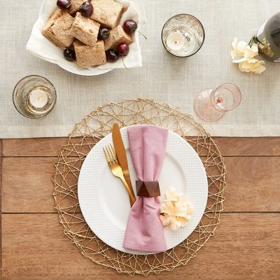 Design Imports Rose Solid Napkin Set/6 5 Design Imports Rose Solid Napkin Set/6 - Image 5
