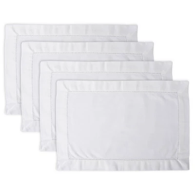 OFF-WHITE HEMSTITCH PLACEMAT SET/4 3 OFF-WHITE HEMSTITCH PLACEMAT SET/4 - Image 3