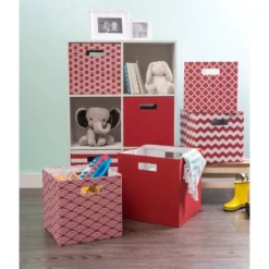 Polyester Cube Solid Rust Square 11x11x11 -Design Imports GUEST 0632ac31 ad92 453c 87c7 8d73498113d8