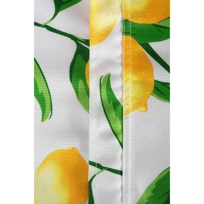 Design Imports Lemon Bliss Print Outdoor Tablecloth With Zipper 60X84 4 Design Imports Lemon Bliss Print Outdoor Tablecloth With Zipper 60X84 - Image 4