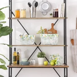 Design Imports Set Of 3 Antique Chicken Wire Lemon Print Liner Baskets White -Design Imports GUEST 065ff4a4 4558 4c66 a312 0bcea71a66bf