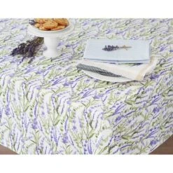 Design Imports Lavender Fields Printed Tablecloth 52X52 -Design Imports GUEST 06831940 507f 42d2 9a6a 99a4d7787a52