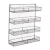 Design Imports Double Wide 4 Row Chicken Wire Spice Rack