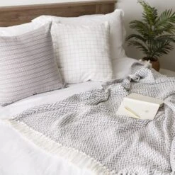 Design Imports Gray Zig-Zag Throw -Design Imports GUEST 07e82bba 682c 494a 87f3 7a826cf9dec9