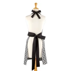 Design Imports Black/White Gingham Apron