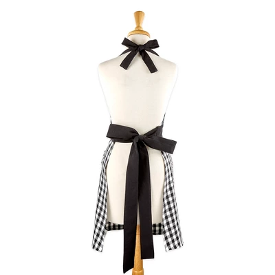 Design Imports Black/White Gingham Apron 1 Design Imports Black/White Gingham Apron