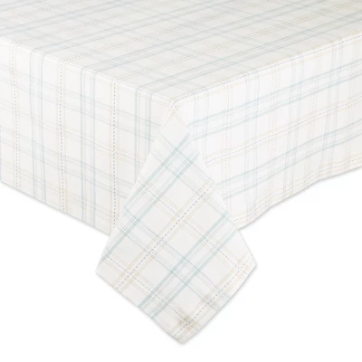 Design Imports Cottontail Garden Plaid Tablecloth, 60X84-Inch 3 Design Imports Cottontail Garden Plaid Tablecloth, 60X84-Inch - Image 3