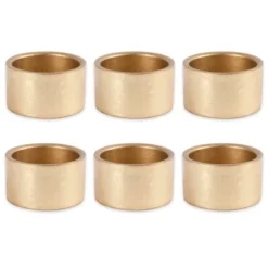 DII Napkin Ring Set, 6 Piece, Gold -Design Imports GUEST 0875debe 7f44 487d 8606 99db4b75bc7f