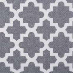 Set Of 2 13"x13"x13" Nonwoven Polyester Lattice Storage Cube Gray - Design Imports
