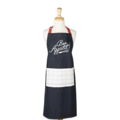 Design Imports Bon Appetit Denim Embroidered Apron -Design Imports GUEST 0a228a3b b294 4aa9 a502 7e3be01479ca