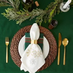 Design Imports Border Stripe Tablecloth, Balsam Green, 60X104" -Design Imports GUEST 0a505979 7070 4d14 8ef3 1c997e57a68a