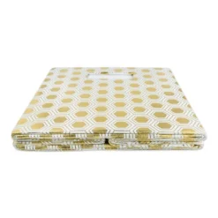 Polyester Cube Honeycomb Gold Square 11x11x11 -Design Imports GUEST 0a9e5ae9 38d1 4d8e b563 a0cc98d46b60