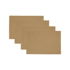 Design Imports Solid Ribbed Placemat Set/4, Natural -Design Imports GUEST 0aa09010 7334 4238 bfca 6fc21e966cc7