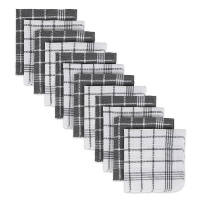 Design Imports Gray Waffle Weave Dishcloth Set/12 6 Design Imports Gray Waffle Weave Dishcloth Set/12 - Image 6