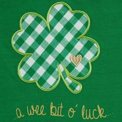 Design Imports Lucky Clover Embellished Apron 5 Design Imports Lucky Clover Embellished Apron - Image 5