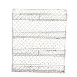 Design Imports Antique White 4 Row Chicken Wire Spice Rack -Design Imports GUEST 0c7bc5ae 689b 4d46 a4f5 4fc21187bd21