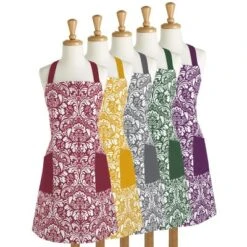 Design Imports Damask 2 Pocket Printed Apron Wine -Design Imports GUEST 0ce856c0 2510 41d6 875d 664ddd215bce 2