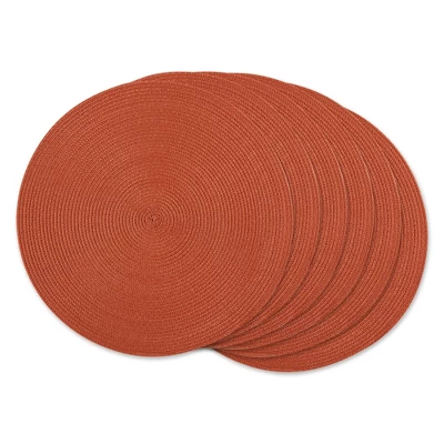 DII Solid Woven Placemat Set 6 Piece, Spice, 15" Dia 8 DII Solid Woven Placemat Set 6 Piece, Spice, 15" Dia - Image 8