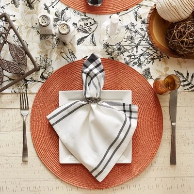 DII Solid Woven Placemat Set 6 Piece, Spice, 15" Dia 3 DII Solid Woven Placemat Set 6 Piece, Spice, 15" Dia - Image 3