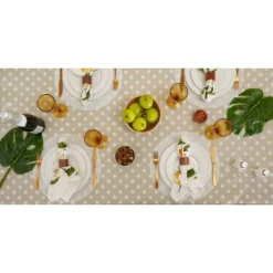 Design Imports Natural Polka Dot Vinyl Tablecloth 60X84 11 Design Imports Natural Polka Dot Vinyl Tablecloth 60X84 -Design Imports GUEST 0e59f37d 37bb 4cc9 849c c5a482a7323a