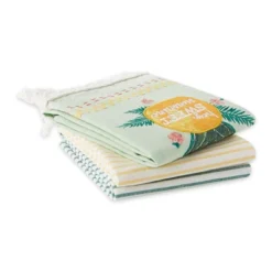 Design Imports Sweet Pineapple Embellished Dishtowel Set/3