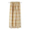 50"x60" Modern Farmhouse Plaid Throw Blanket Gold - Design Imports: Cotton Woven, Hypoallergenic, Machine Washable