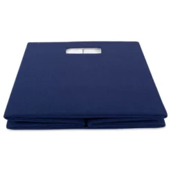 Polyester Cube Solid Nautical Blue Square 11x11x11 -Design Imports GUEST 100a1659 7f39 478b b33e a26ca6649eab