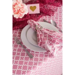Design Imports Rose Lattice Tablecloth 60X120 -Design Imports GUEST 116288e6 8f90 4de3 b032 3f0613ebfa1e 1