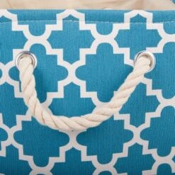 Design Imports Polyester Bin Lattice Storm Blue Rectangle Medium 16X10X12 13 Design Imports Polyester Bin Lattice Storm Blue Rectangle Medium 16X10X12 -Design Imports GUEST 11db1a07 27c1 4510 bea2 8acb32ac8254