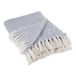 50"x60" Double Diamond Throw Blanket - Design Imports -Design Imports GUEST 1233573c 3805 4fca a5bc b6f440a23a20