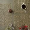 DII Woven Paper Placemat Set 6 Piece, Gold, 16x16"