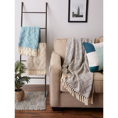 50"x60" Basketweave Throw Blanket - Design Imports 6 50"x60" Basketweave Throw Blanket - Design Imports - Image 6