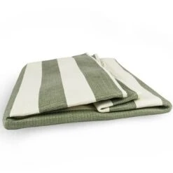 Design Imports Paper Bin Stripe Olive Green Rectangle Large 17X12X12 -Design Imports GUEST 13c14da5 9368 4d5c 958d 6c532b3c4816