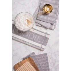 5pc Cotton Foodie Dishtowel And Dishcloth Set - Design Imports -Design Imports GUEST 1410377b 557c 4027 8a37 32dc2628367d