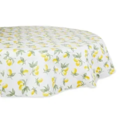 Design Imports Summer Lemons Vinyl Tablecloth 70 Round -Design Imports GUEST 15b58569 a54d 4be3 b015 205010beeeea