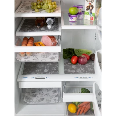 Design Imports Gray Market Print Fridge Liner Set/6 4 Design Imports Gray Market Print Fridge Liner Set/6 - Image 4