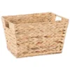Design Imports Set Of 3 Water Hyacinth Baskets Natural
