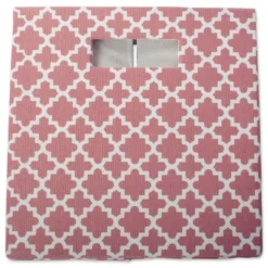 Polyester Cube Lattice Rose Square 13x13x13 -Design Imports GUEST 179a3e9b 4468 43e9 b468 8601e083052c