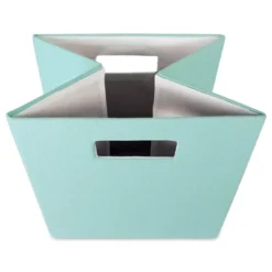Polyester Cube Solid Aqua Square 13x13x13 -Design Imports GUEST 17bdb04f 97cd 4bda 858f 4d4a9c0920ef