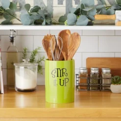 Design Imports Avocado Stir It Up Ceramic Utensil Holder -Design Imports GUEST 17d66d4a cc2b 4969 97b4 bd646dfc14ef