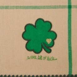 Design Imports A Wee Bit O Luck Embroidered Placemat Set/4 -Design Imports GUEST 17dc4b34 c2dd 4ac6 85aa 9ffaa8dc223b