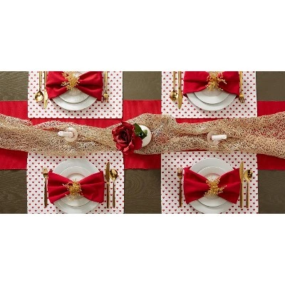 Design Imports Lil Hearts Ribbed Placemats Set/6 8 Design Imports Lil Hearts Ribbed Placemats Set/6 - Image 8