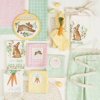 Design Imports Hello Spring Bunny Embellished Apron And Potholder Gift Set Of 2 3 Design Imports Hello Spring Bunny Embellished Apron And Potholder Gift Set Of 2 - Image 3