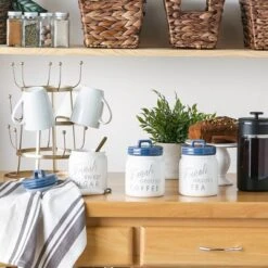 Design Imports Blue Ceramic Jar Canister Set/3 13 Design Imports Blue Ceramic Jar Canister Set/3 -Design Imports GUEST 18a00ef3 a7ef 4b12 90d4 96199cc1a014