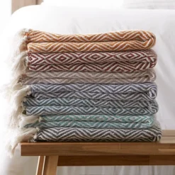 50"x60" Diamond Geometric Throw Blanket - Design Imports -Design Imports GUEST 190a61da 94ff 486f adeb 89261074e6d9