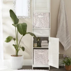 Design Imports Nonwoven Polyester Cube 13X13X13 Small Dots White/Copper Set/2 -Design Imports GUEST 1915e893 d3f2 464f 9a26 1bbdf6d2e4d4