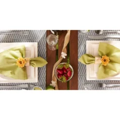 DII PVC Textured Twill Placemat Set 6 Piece, Gray, 13x17.25" -Design Imports GUEST 19e7b00e 22ab 4e5f 83f0 4d6fe61f4090